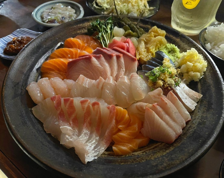  장산 해운대술집 오하코 이자카야 추천 사시미모리와세