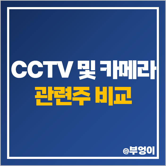 CCTV 관련주 감시 카메라 대장주 코맥스 주식 아이디스 주가 CCTV 관련주 감시 카메라 대장주 코맥스 주식 아이디스 주가
