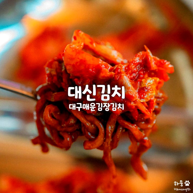  대구매운실비김치 대신김치 맵기 1,2단계 대파김치 후기