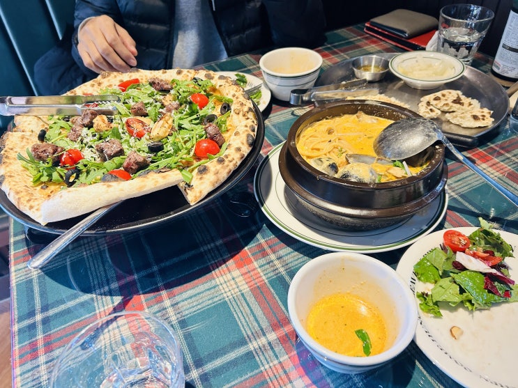  부평 화덕피자 뚝배기 파스타 맛집추천 인브스키친