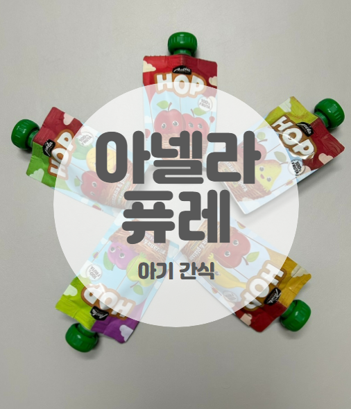  [아기 간식] 짜먹는 아넬라 퓨레 100% 생과일 상온 보관 (6개월 부터 가능)