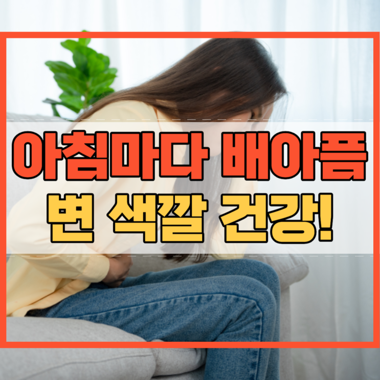  아침마다 배아픔 원인과 변 색깔 건강 상태!