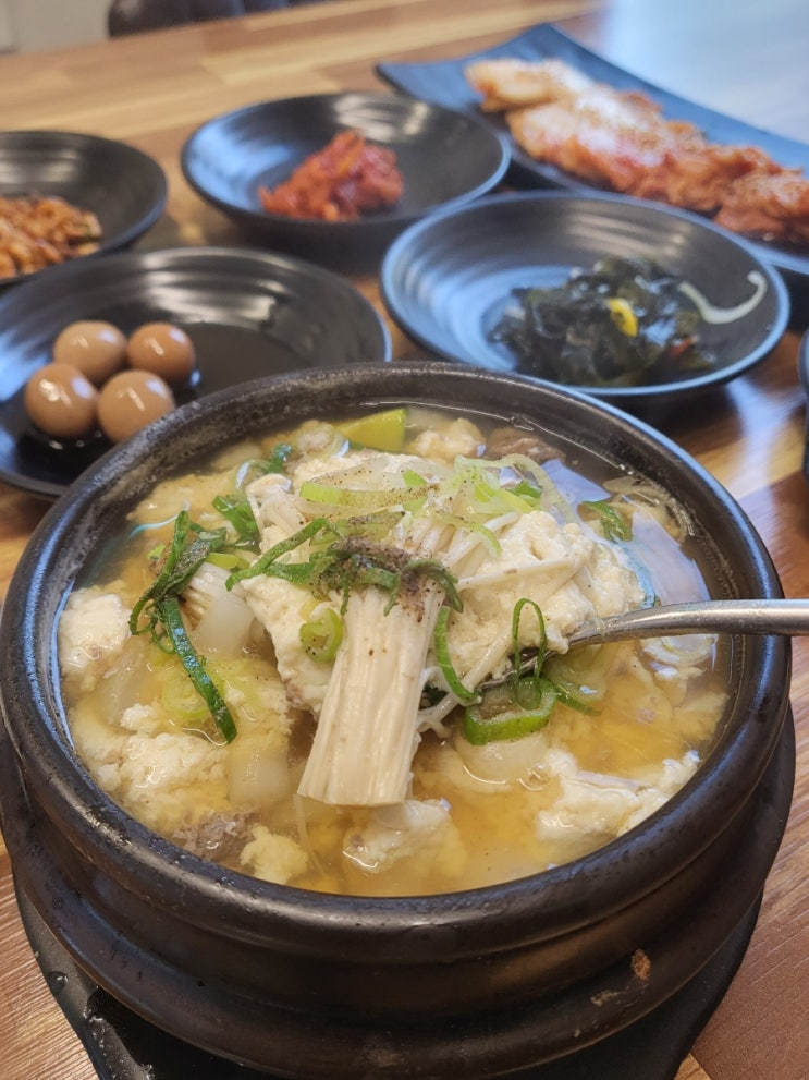  제주 서귀포 중문 애견동반 아침식사 가능한 순두부 맛집 두리둠비 흑돼지순둠비