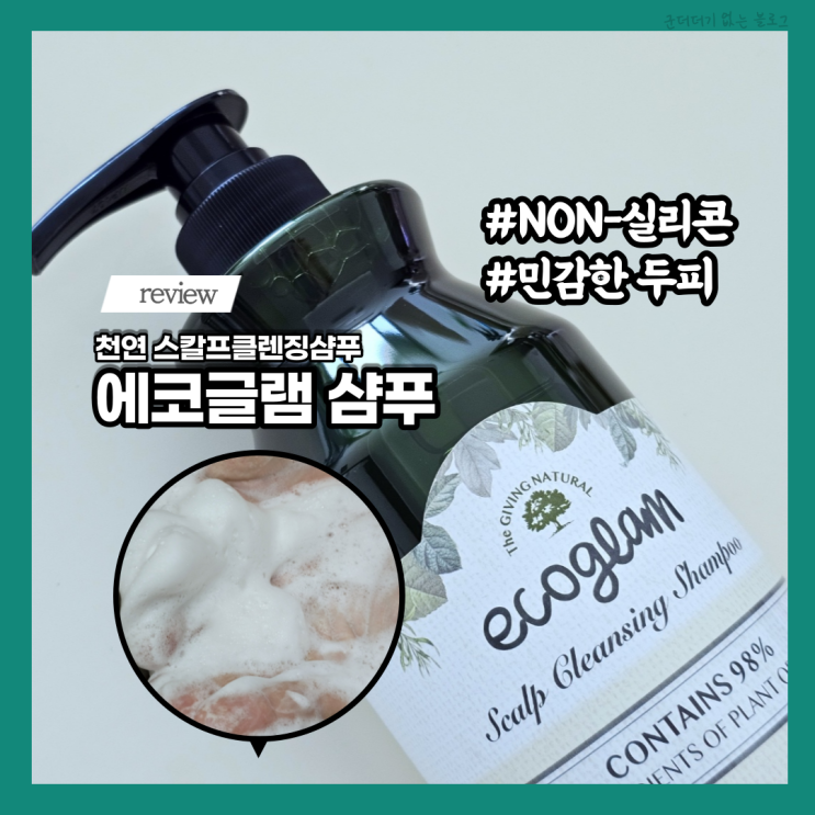  두피케어샴푸 에코글램 스칼프클렌징샴푸 천연샴푸 중 거품 잘나는 지성두피샴푸