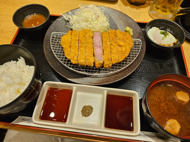 일행모두 만족한 오사카 도톤보리 맛집 "규카츠 가츠규 난바센니치마에점" 후기