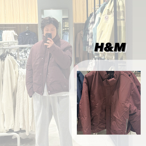  흐앤므 H&M 패딩 OOTD 남자 스타일링 요즘패션