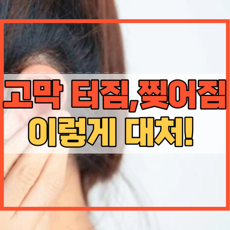  고막 터지면 고막이 찢어지면 이렇게 하세요!