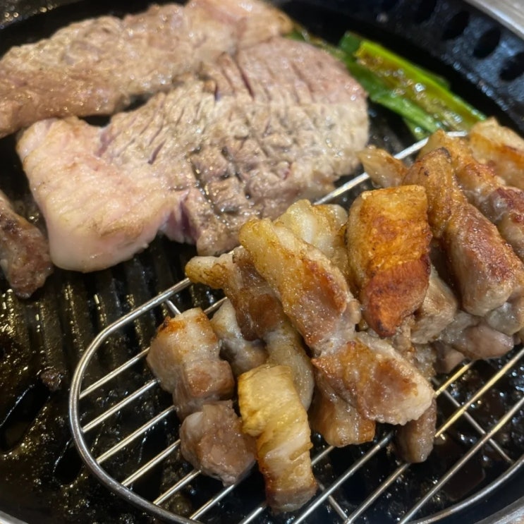 역곡 맛집 뻥쟁이네 계란찜 김치찌개 서비스로 주는 육즙 팡팡 두툼한 삼겹살 맛있는 고기집