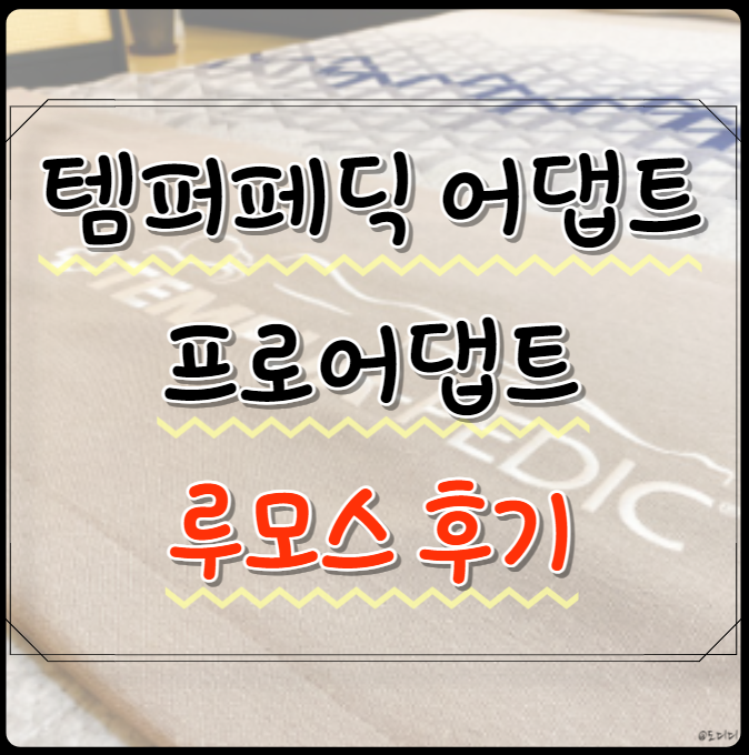  템퍼페딕 어댑트 프로어댑트 루모스 후기