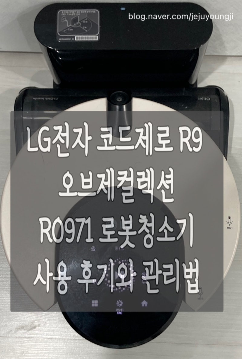 자취생 LG전자 코드제로 R9 오브제컬렉션 RO971 로봇청소기 사용 후기와 관리법