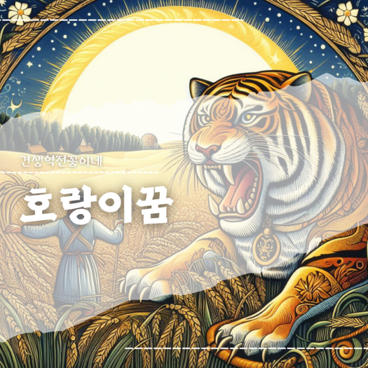  호랑이 쫓기는꿈 죽이는꿈 싸우는 해몽