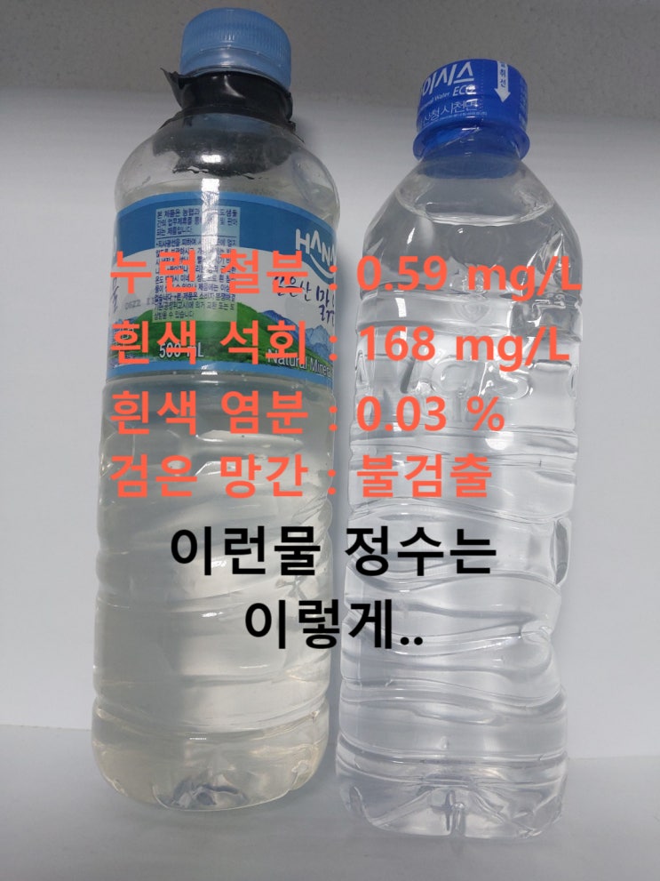지하수 녹물, 흰색 석회 동시제거 지하수 연수기 소견, 경남 창녕 농가 지하수 녹물, 흰색 석회 동시제거 지하수 연수기 소견, 경남 창녕 농가