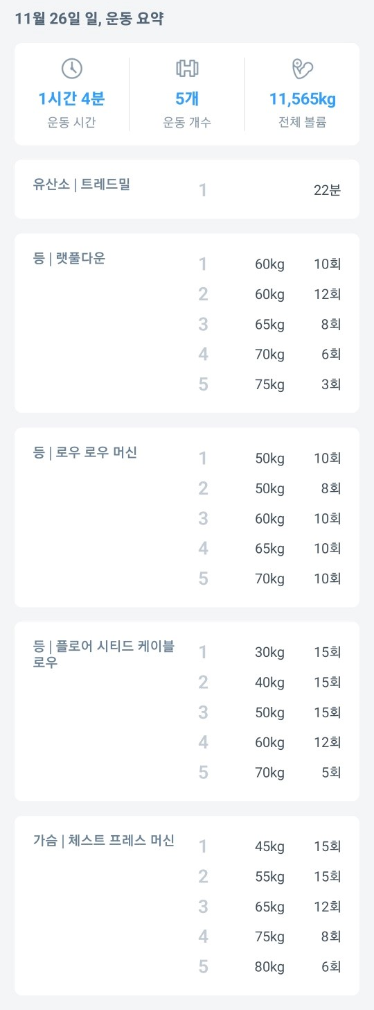  운동 일지#19