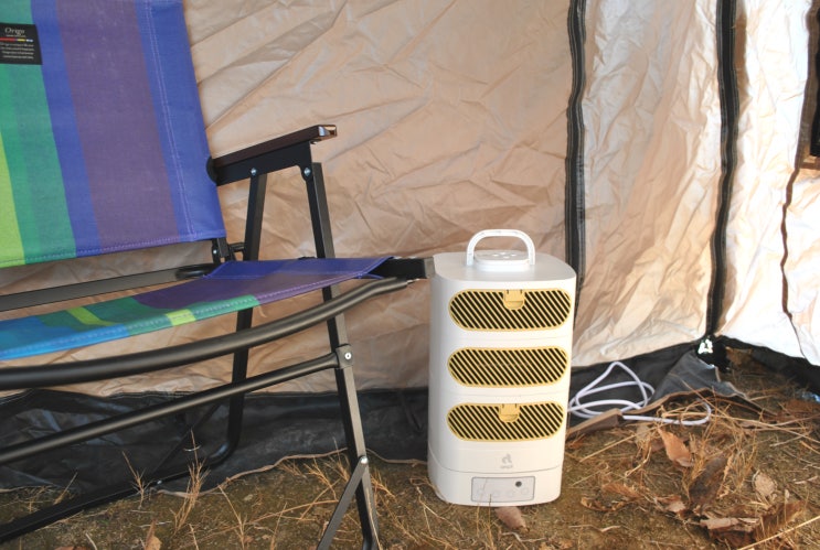 전기난로,캠핑온풍기로도 좋은 엠플리 3단 분리형 전기온풍기
