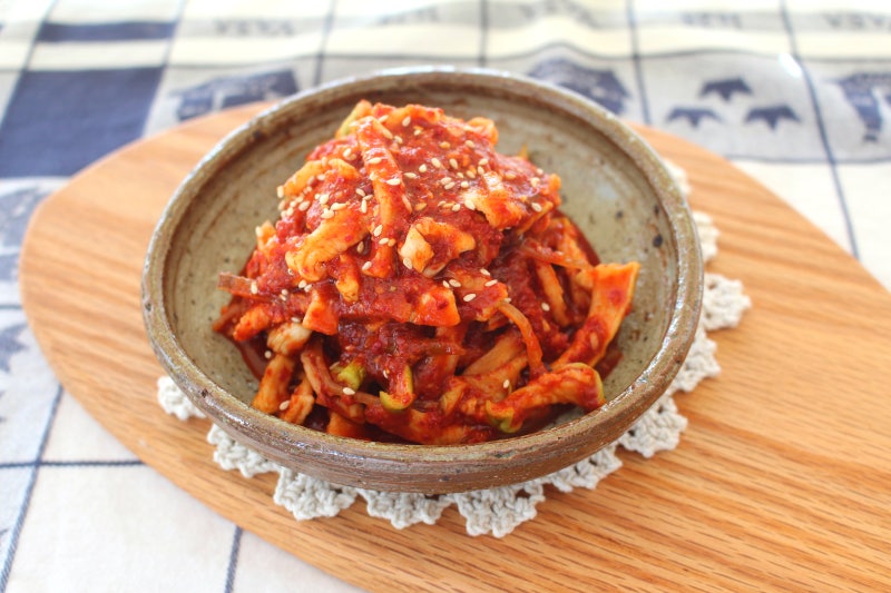 오징어 무말랭이무침 오도독 무우말랭이 무침만드는법