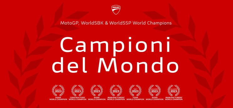  2023년 두카티 MotoGP, WSBK 챔피언 달성! 페코 바냐이아, 알바로 바티스타