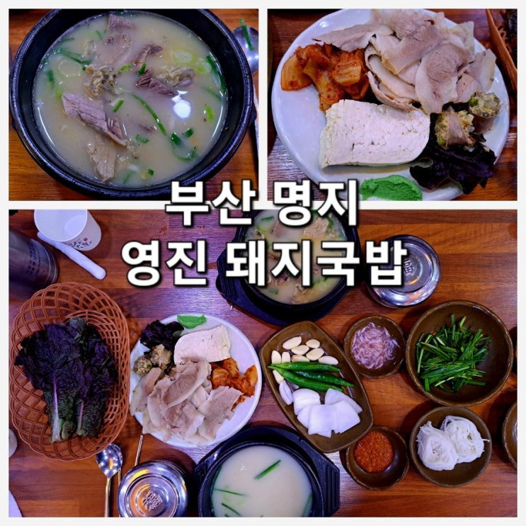  [부산 명지 맛집] 영진돼지국밥, 인생 수육 백반 &돼지 국밥