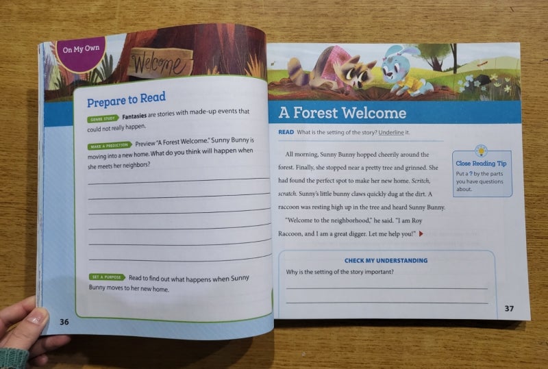 [미국교과서] HMH into Reading Grade 2 myBook 1 / 인 투 리딩 / 최신 미국교과서 : 네이버 블로그