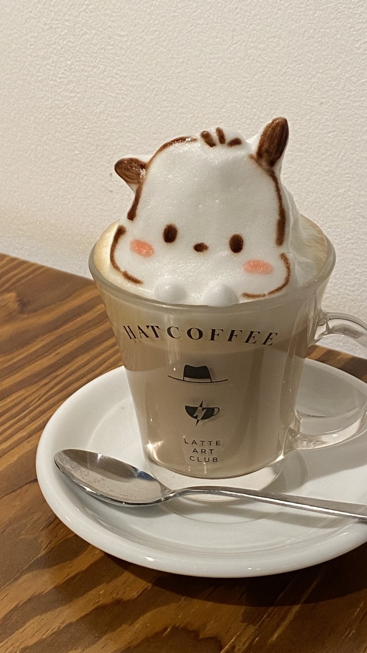  아사쿠사 카페 추천 3D 라떼 아트 HAT COFFEE (예약 방법, 가게 내부, 주문)