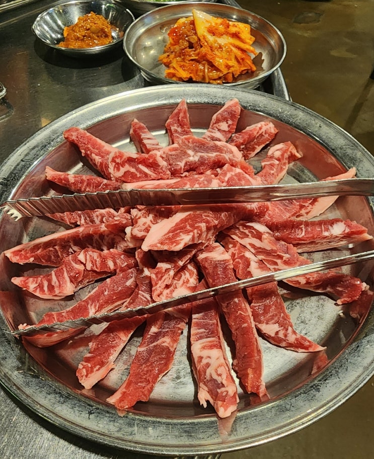  상일뚝방집 - 콜키지 프리도 가능한 강동구 상일동 '갈비살 전문점'? 블랙앵거스 품종이라 그런지 맛있네