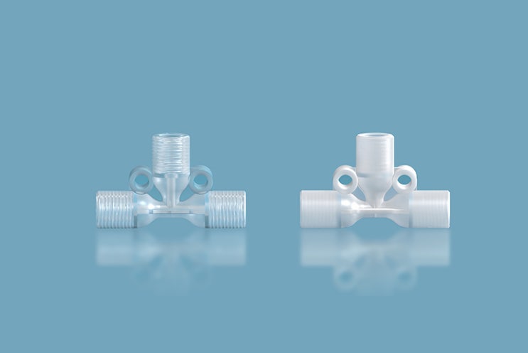  [Fitting]Low Pressure Tees Connectors Fittings UNF나사탭 연결 아답터 피팅 PP,PTFE 재질 1/4-28UNF Thread HPLC용