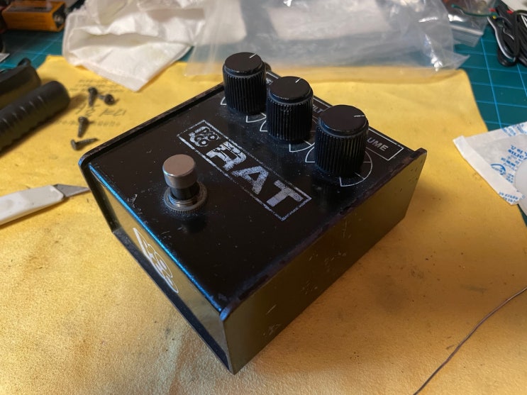  1986 Proco Rat 프로코 랫 블랙페이스 점검 및 청소 - 가변저항 살리기