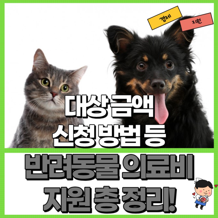  반려동물 의료비 지원 총 정리! Ft. 대상 금액 신청 방법 등