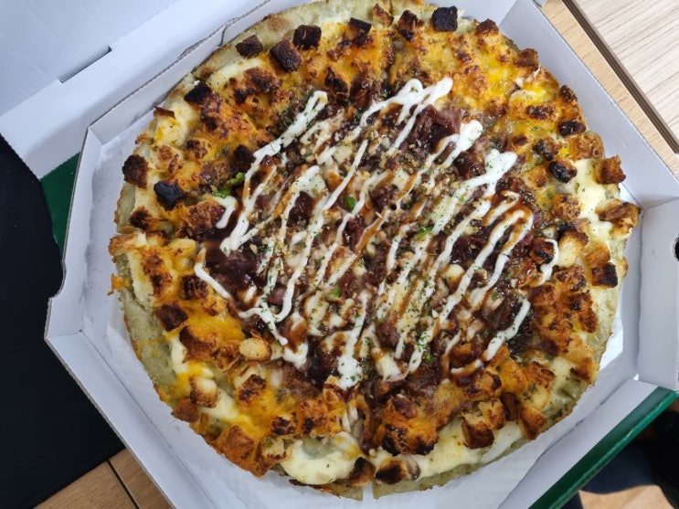  피자마루 마늘빵 엣지 스테이크 피자 맛 후기