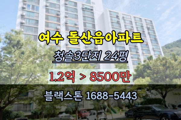 여수 돌산읍아파트 경매 돌산청솔3단지 1억