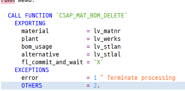 [율밥퍼] SAP ABAP - BOM 삭제 BAPI 소개 3편(CSAP_MAT_BOM_DELETE)