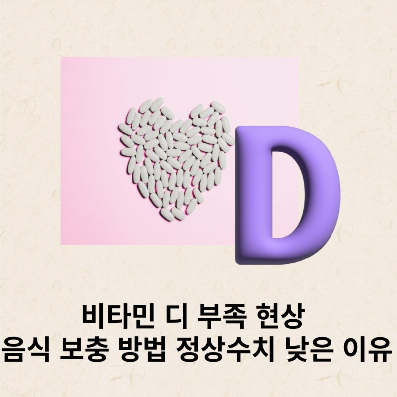 비타민디 부족 현상 음식 보충 방법 정상수치 낮은 이유