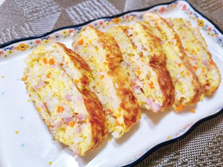  유아식 반찬 유아 아침대용 햄계란말이밥만들기 계란말이밥 레시피
