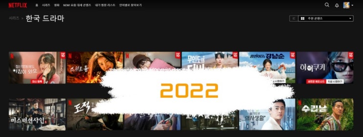  넷플릭스 2022 ~ 2021 추천 오리지널
