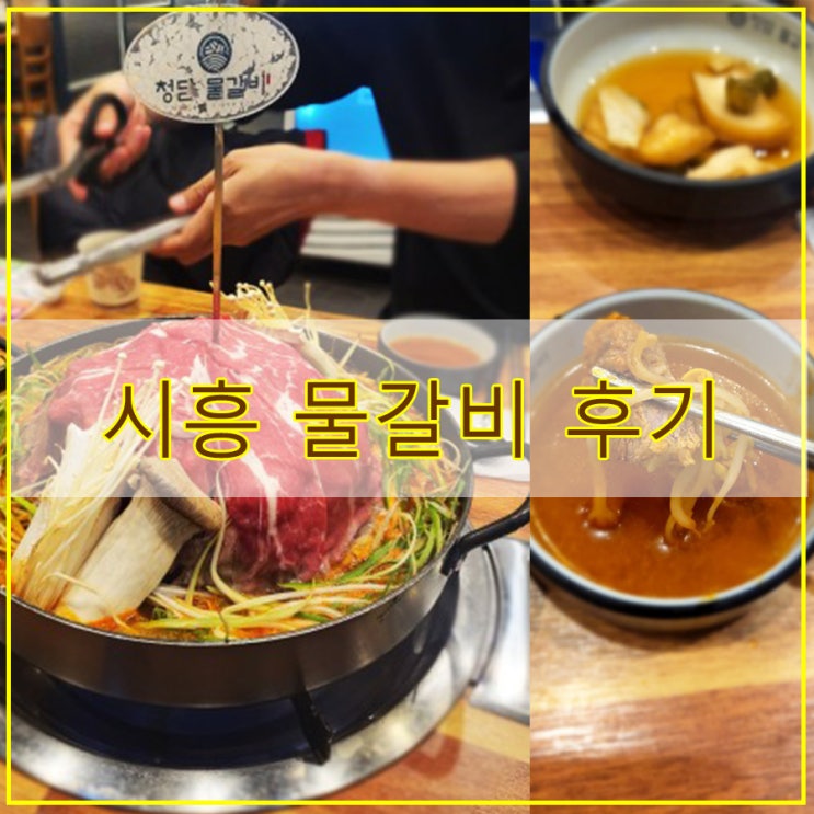 시흥 물갈비 후기 장곡동 고기집 산더미 물갈비를 푸짐하게 즐길 수 있었던"청담 물갈비 장현점"