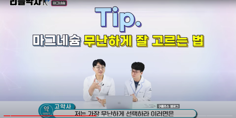 고약사 리틀약사 종합비타민 간영양제 마그네슘 교릭 마늘 피크노제놀 유튜브 요약