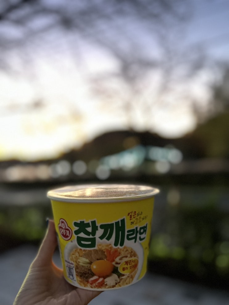  울산 선암호수공원 새벽_일출보며 컵라면 먹기