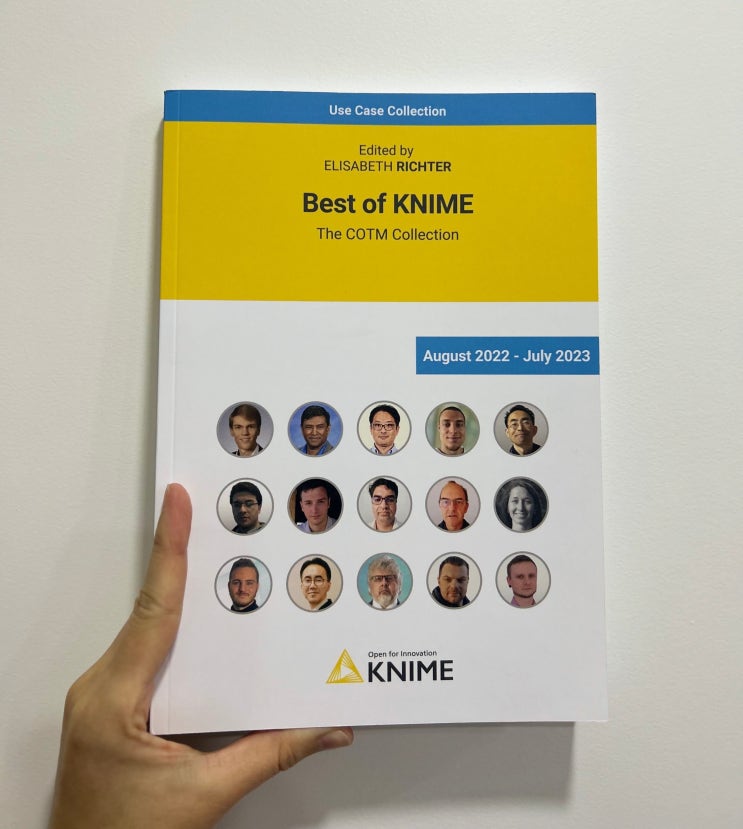  [잘레시아 선정] Best of KNIME : Contributor of the Month 책자 실려