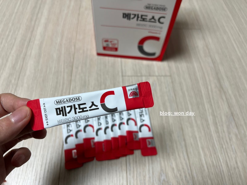 고려은단 메가도스C 비타민C 3000mg (한달 메가도스 후기)