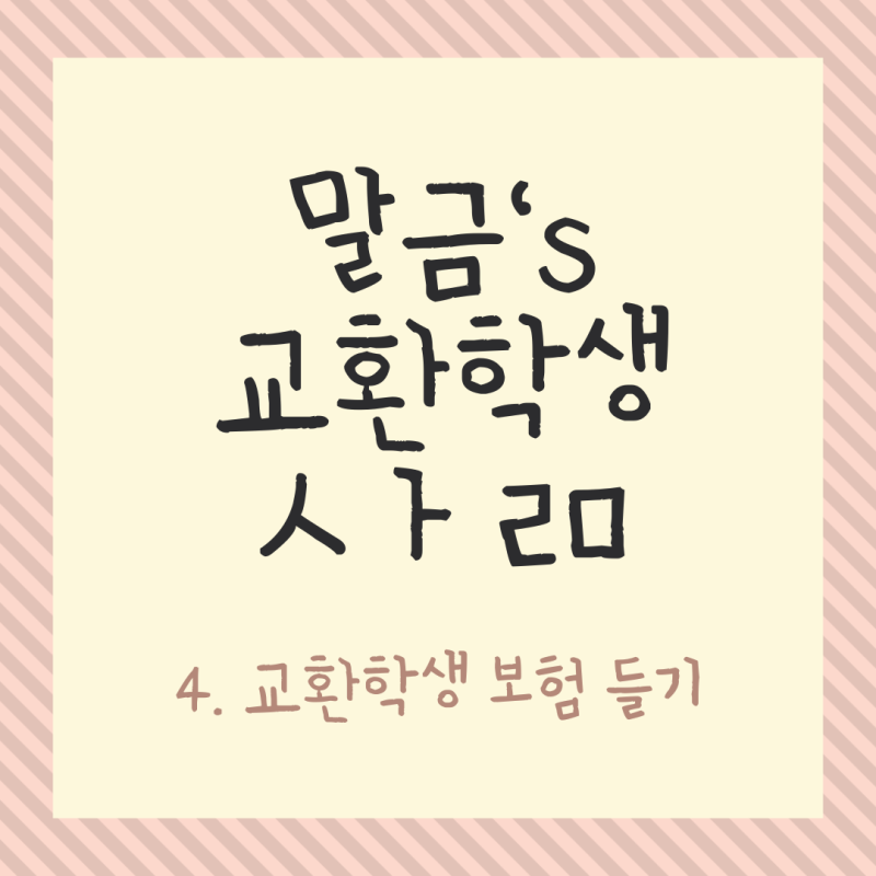 [교환] 4. 교환학생(유학생) 보험 : 마이뱅크 vs 인슈플러스
