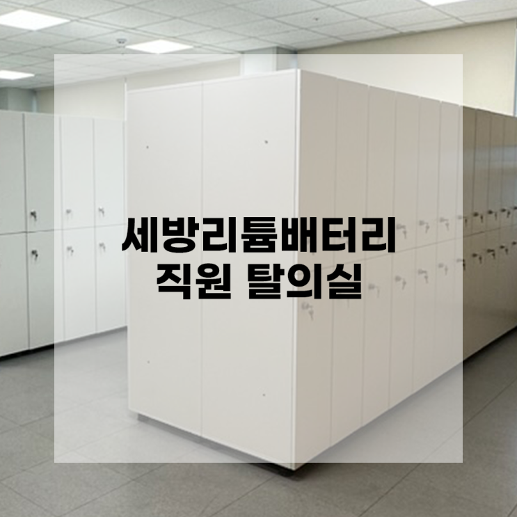 [광주사무용가구] 도담OA 납품사례 - 세방리튬배터리 / 2인용 옷장, 우라 마감, 제작가구
