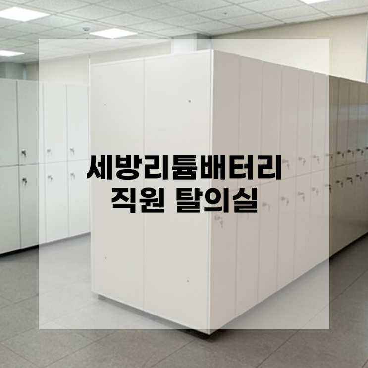  [광주사무용가구] 도담OA 납품사례 - 세방리튬배터리 / 2인용 옷장, 우라 마감, 제작가구