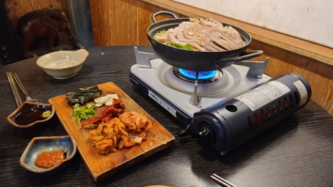  율전동 맛집, 특별한 수육나베가 있는 봉수육