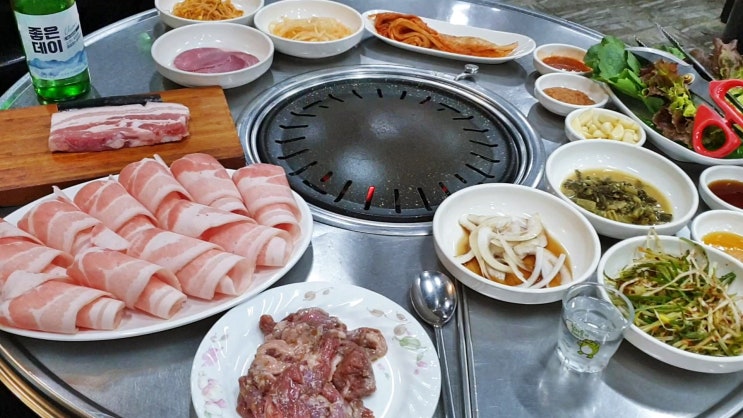 해운대고깃집은 청춘식당 센텀시티맛집 대패오겹살 추천 먹방