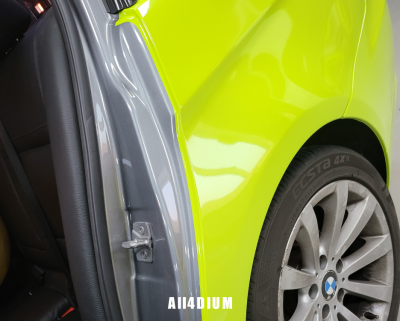 BMW E90 3시리즈 화사한 라임그린 전체랩핑 시공 / [올포디움 천안아산 본점]