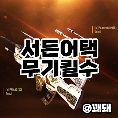  서든어택 마이건, 커스텀무기 레벨 누적 킬 수 총 정리