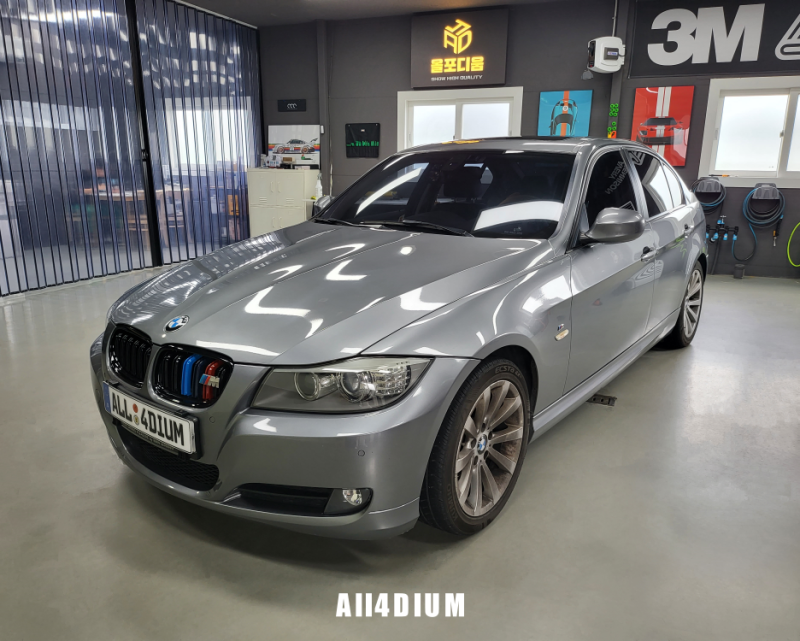 BMW E90 3시리즈 화사한 라임그린 전체랩핑 시공 / [올포디움 천안아산 본점]