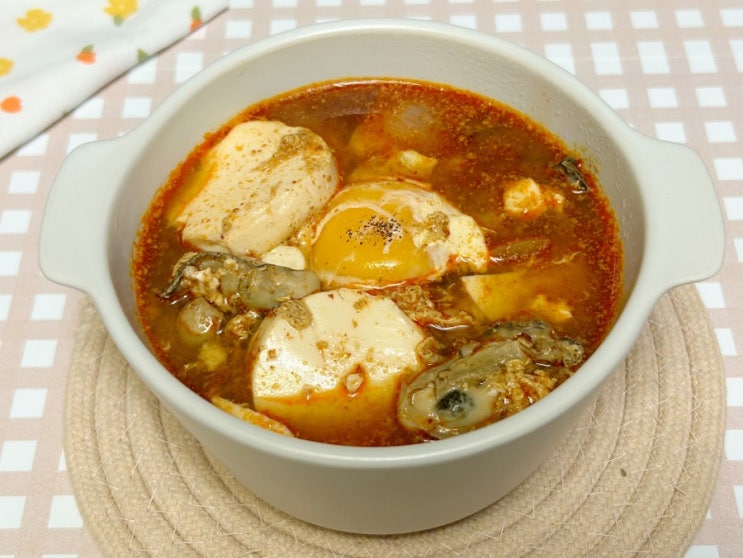  굴순두부찌개 레시피 제철 굴로 뚝딱 만들기