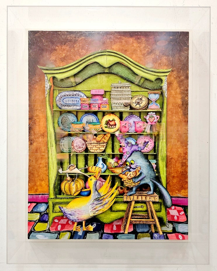  동화작품 아크릴액자 제작후기, 용인갤러리,용인액자표구제작전문, 30년 경력 정구찬갤러리
