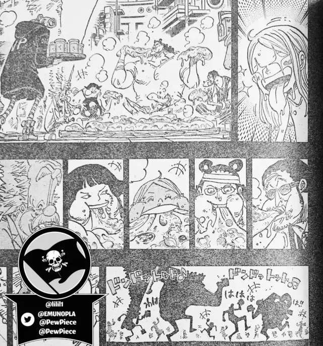 원피스 1100화: '고마워, 보니' 그림 스포일러 + 자세한 설명/니카 춤을 추는 키자루 원피스 1100화: '고마워, 보니' 그림 스포일러 + 자세한 설명/니카 춤을 추는 키자루