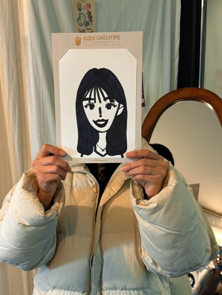  성수, 우리만의 개성 있는 얼굴이 담긴 도토리 캐리커쳐